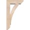 Ekena Millwork Thorton Slat Smooth Bracket w/ Offset Brace, Douglas Fir, 5 1/2"W x 16"D x 28"H BKT0604X16X28THR06SDF - alternate 3